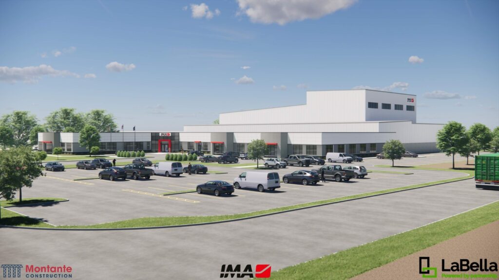 Artist’s rendering of IMA Life North America’s new $30m production facility in Tonawanda, New York. Credit: Governor Kathy Hochul/Empire State Development/IMA Life North America. 