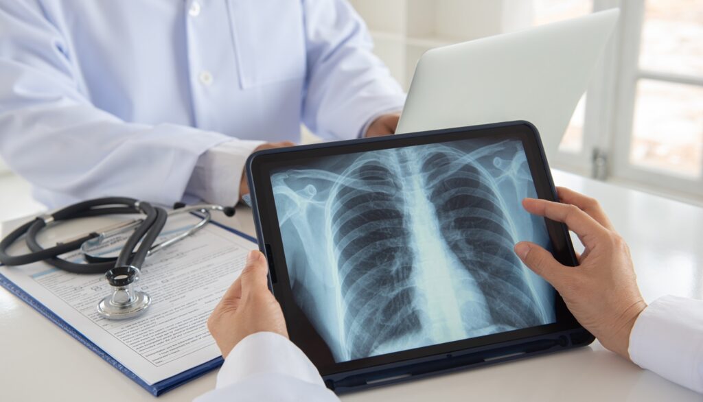 The partnership aims to implement workflow tools to monitor patients with lung nodules and support regular follow-up. Credit: create jobs 51 / Shutterstock.com.